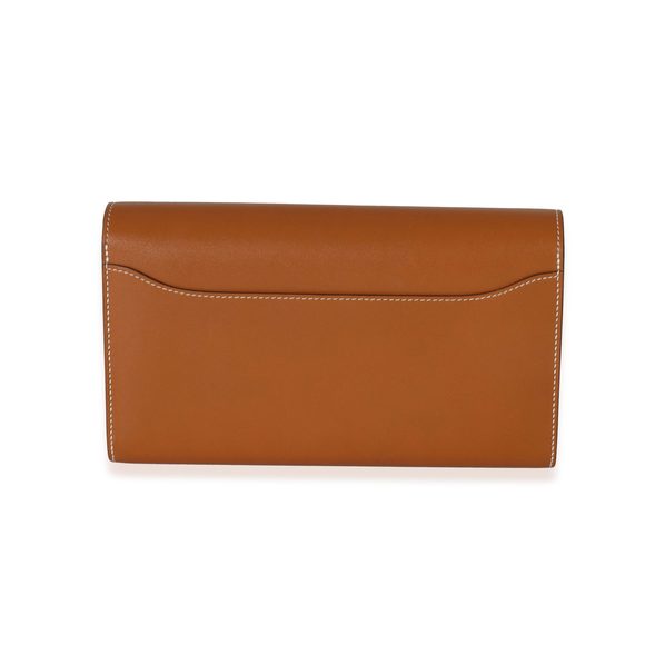Hermès Fauve Barenia Constance Long Wallet PHW - Picture 3 of 7